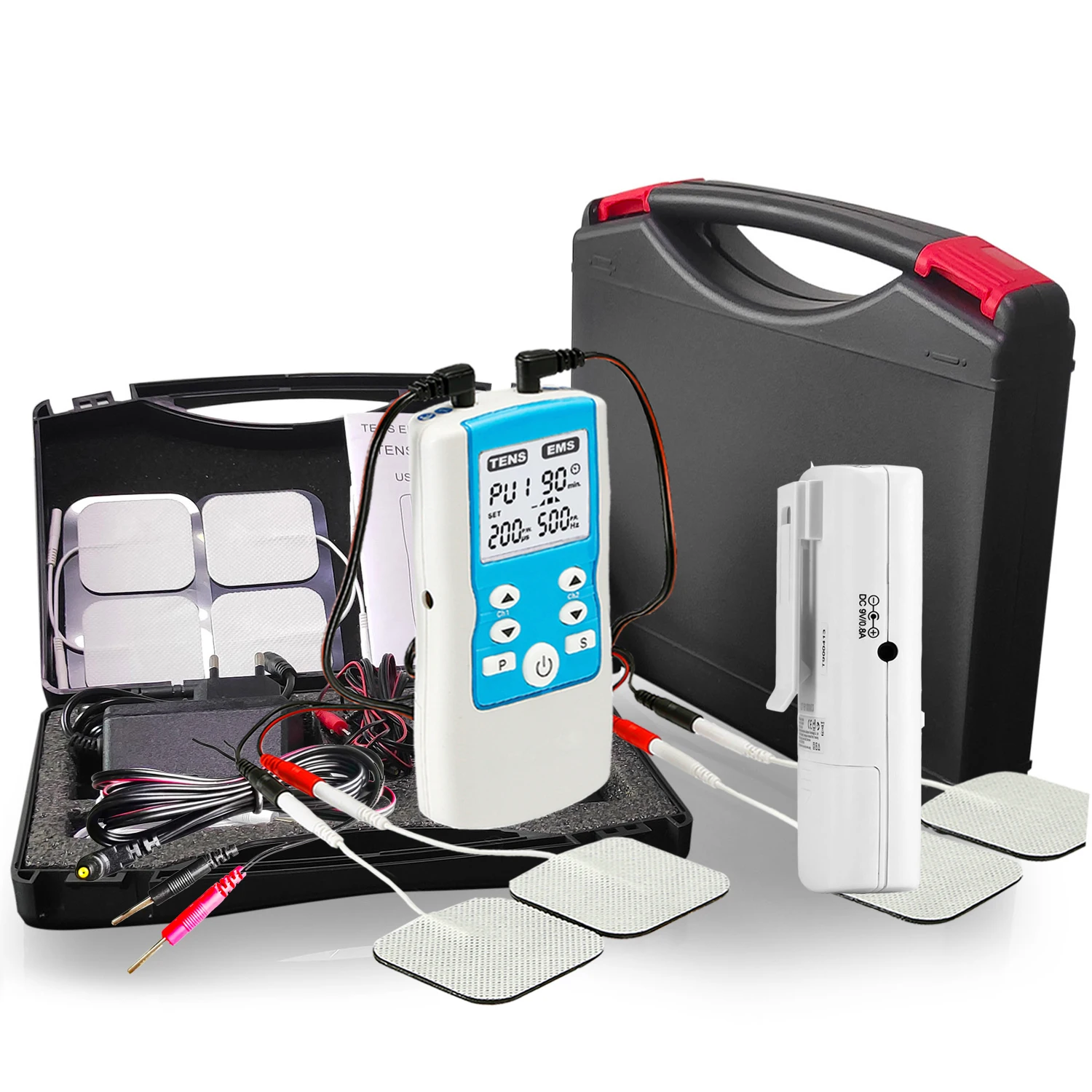 adjustable frequency pulse width 800Hz physical therapy equipments ems training pulse massager tens