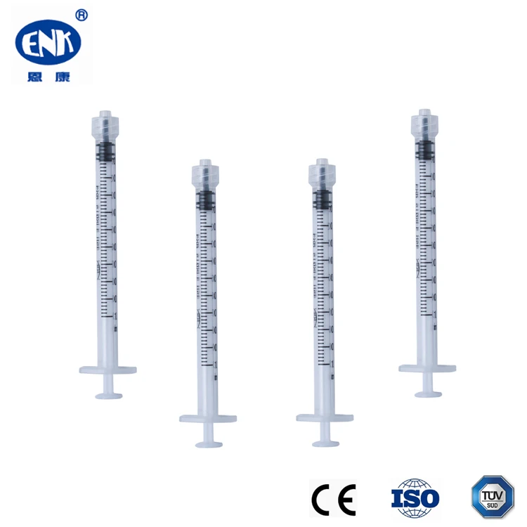 Disposable Plastic Sterile 1 ml Syringe With Cap