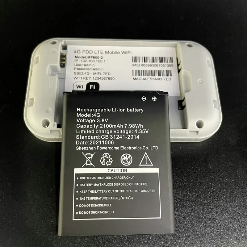 4G Hotspot  4G LTE Wireless Router  Portable WiFi  LTE B1/3/5/7/20/40 MF800-2