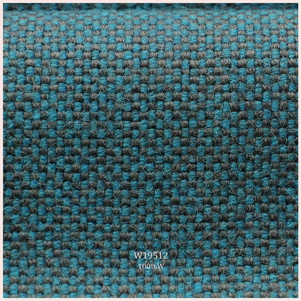 Gorgeous Woolen Woven 100% Wool Upholstery Fabric For Sofa Panel Pillow