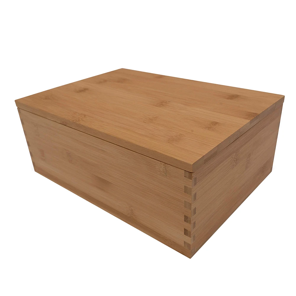 Большой бамбуковый контейнер с крышкой и эффектом памяти