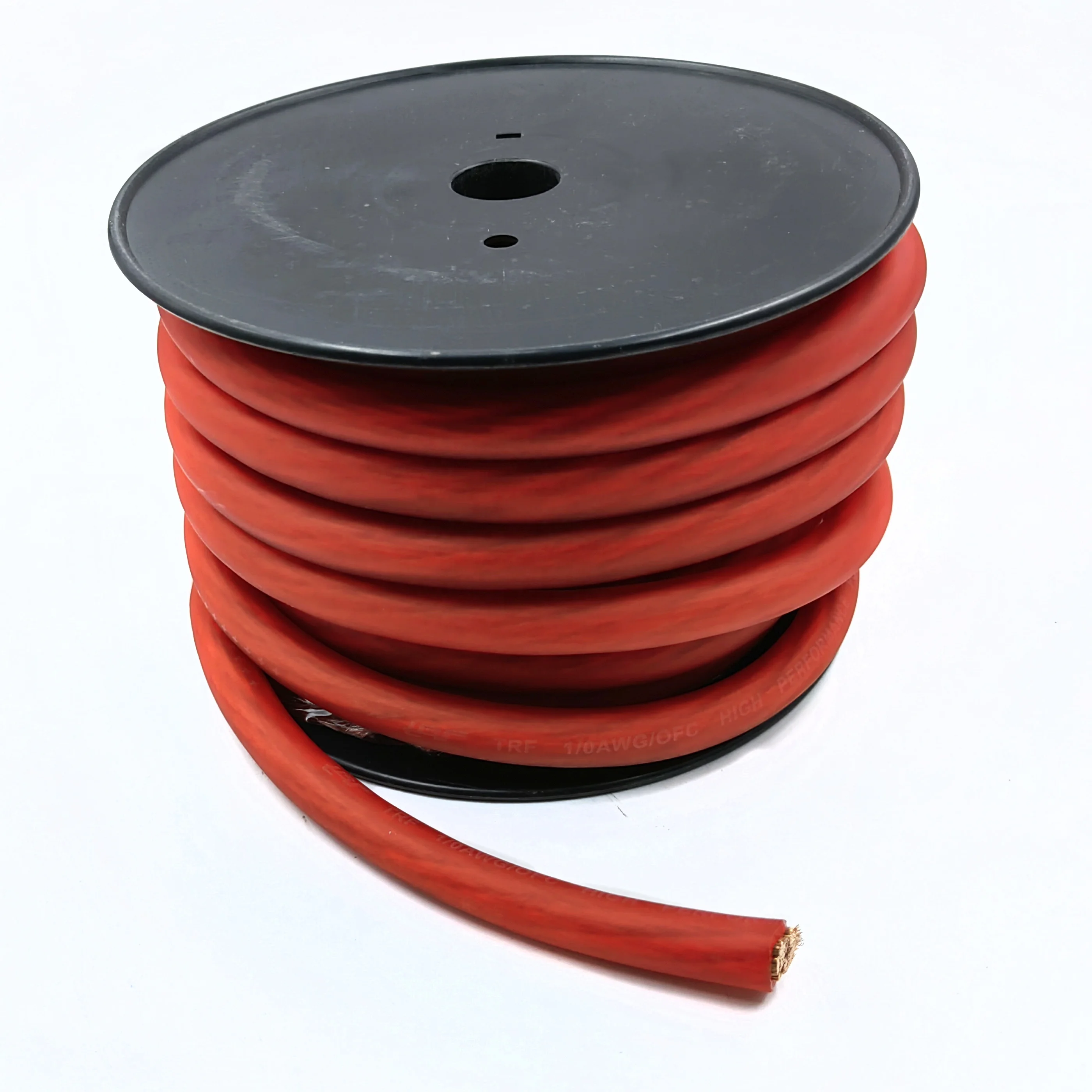 1/0 AWG Oversize Gauge 4/0 GA Car Audio OFC Or CCA Power Wire Power Cable Soft Touch Flexible PVC Jacket Cable