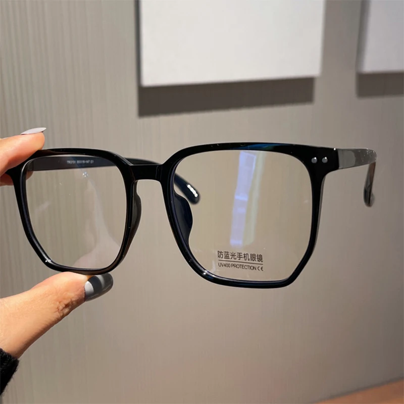 Clear Computer Glasses Frame Women 2022 Blusher lens Anti Blue Light Square Eyewear Blocking Glasses Optical Spectacle Eyeglass