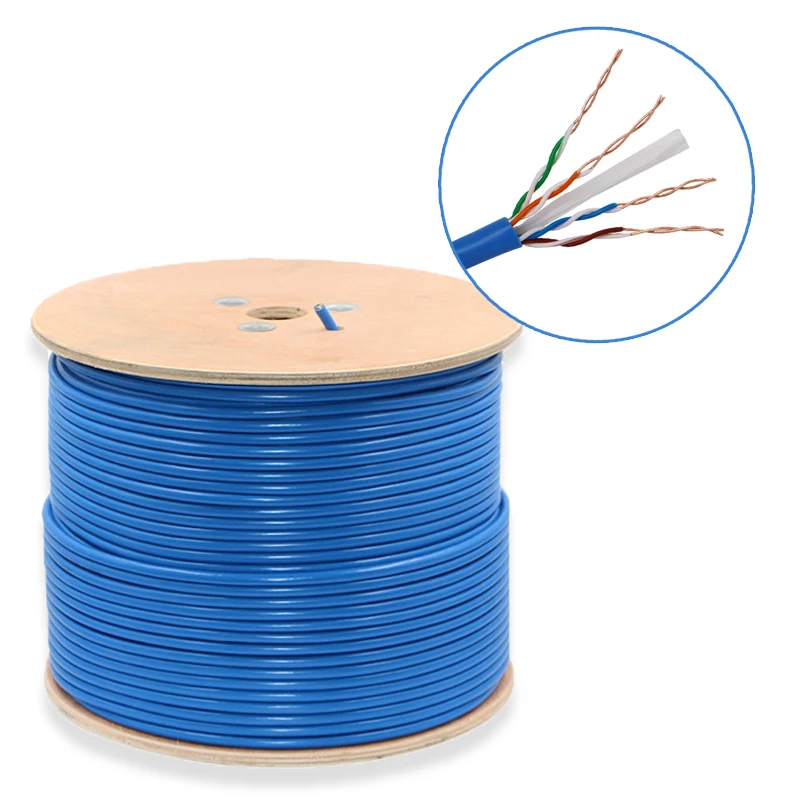 Factory customized flexible 305 300 meter utp cat6 lan network cable 4 pair price cat6 UTP