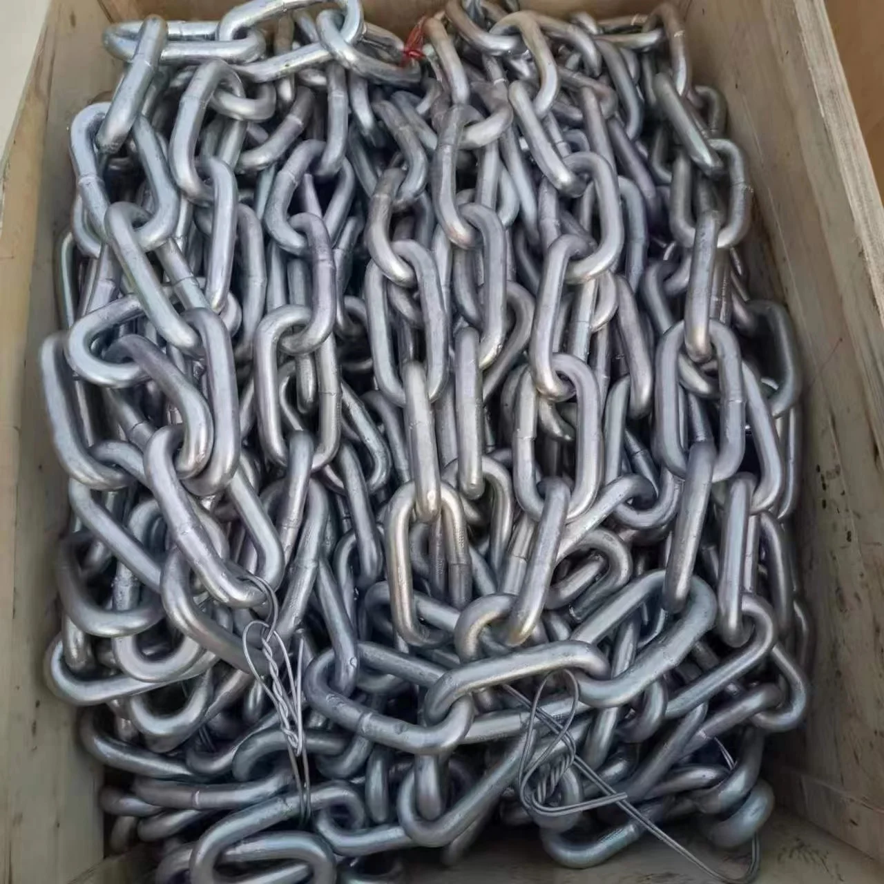 Alloy Steel Welded 10MM 12MM 13MM 16MM 18MM 19MM 20MM 22MM 24MM 25MM Hot Dip Galvanized G43 DIN763 Long Link Chain