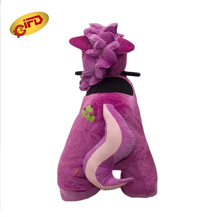 IFD Plush Stuffed Animals Battery Operated Human Ride On Toys On Animal Furry With Wheels