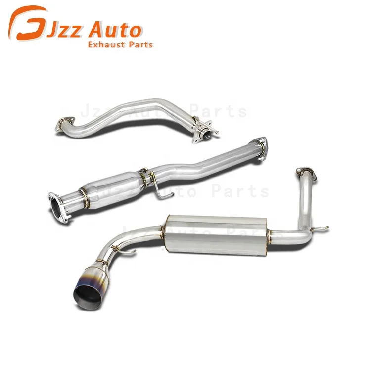 Jzz stainless steel car catback exhaust downpipe for CRX CR-X HB 3DR muffler