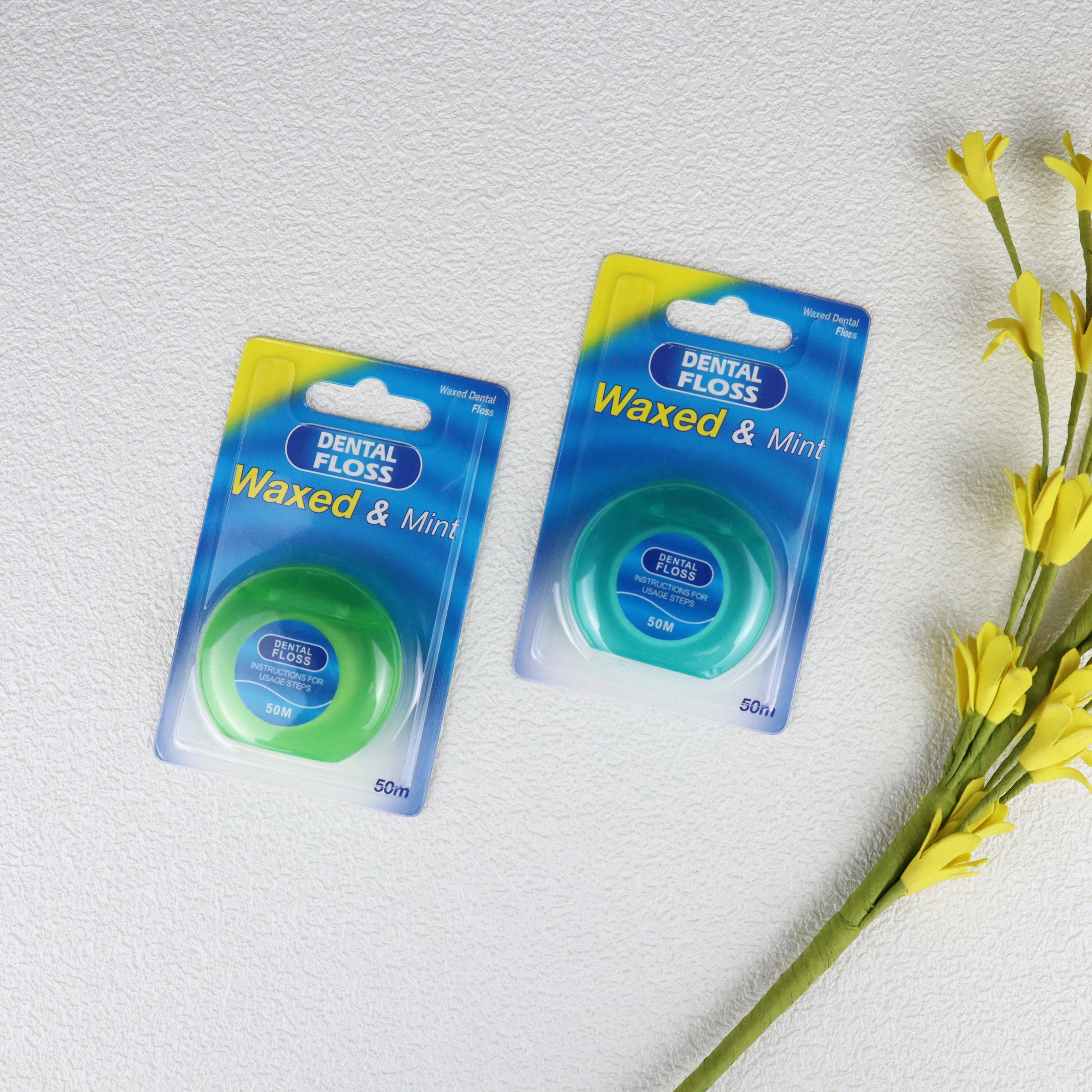 Extra Comfort Mint Dental Floss Satin Floss (mint) 50m Dental tape Floss for teeth