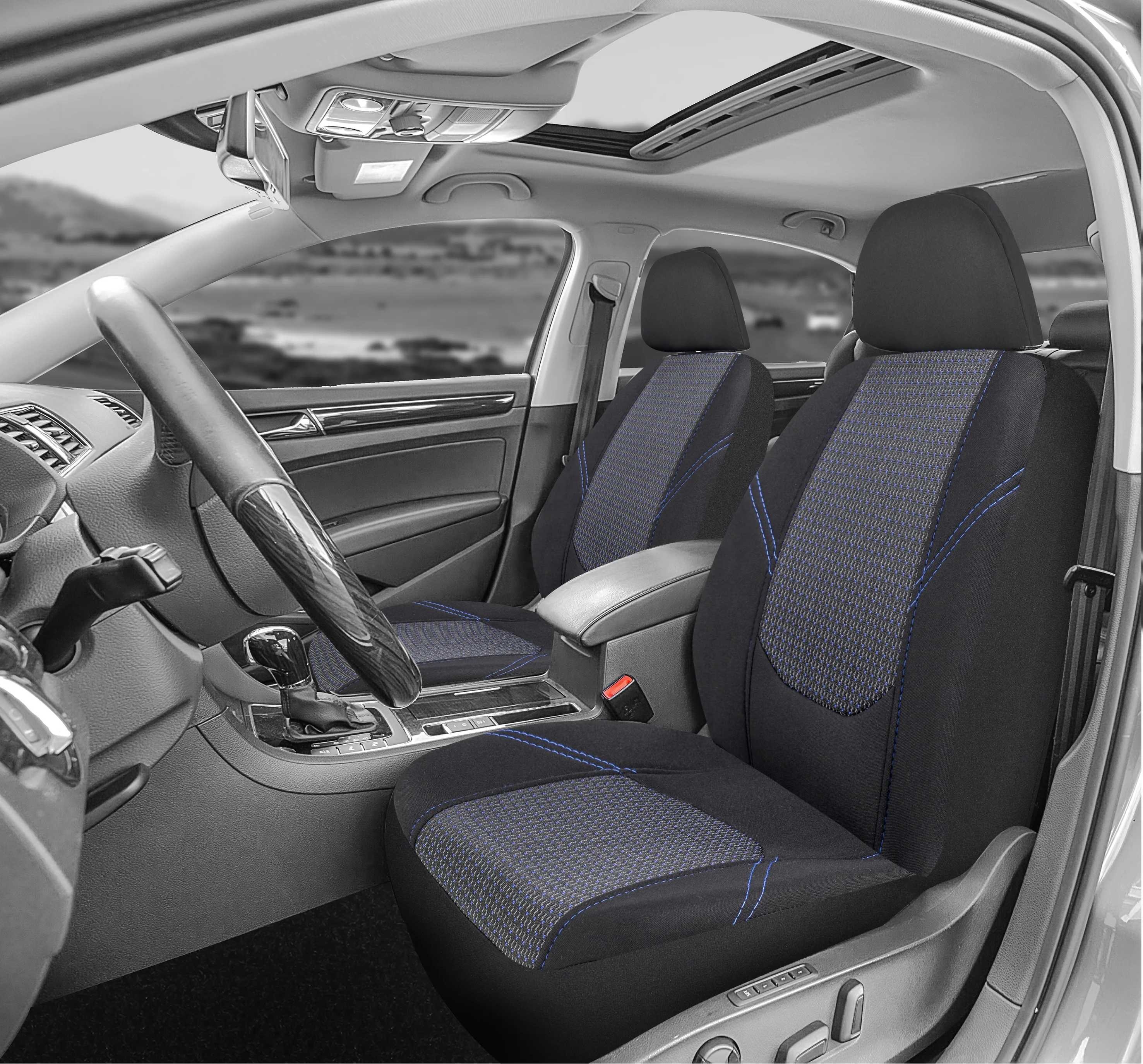 
Higher Auto universal fit customized seat cover jacquard premium deluxe car seat cover 