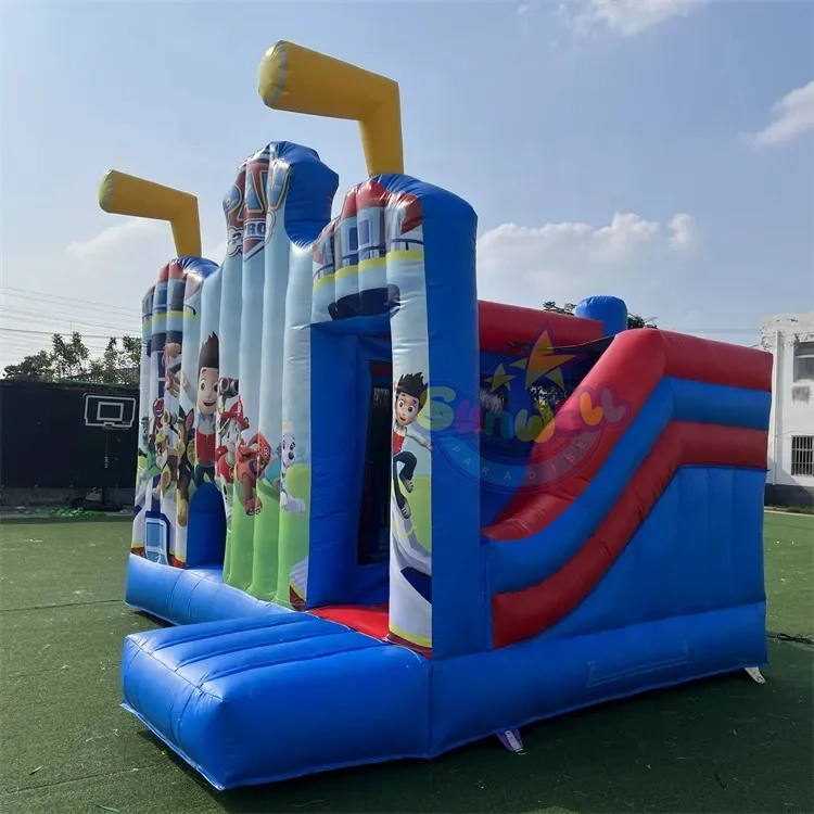 Commercial The Dog Patrol toys inflatable bounce bouncy castle Inflatable Combo Slide Bouncers Jumping Castles for outdoor