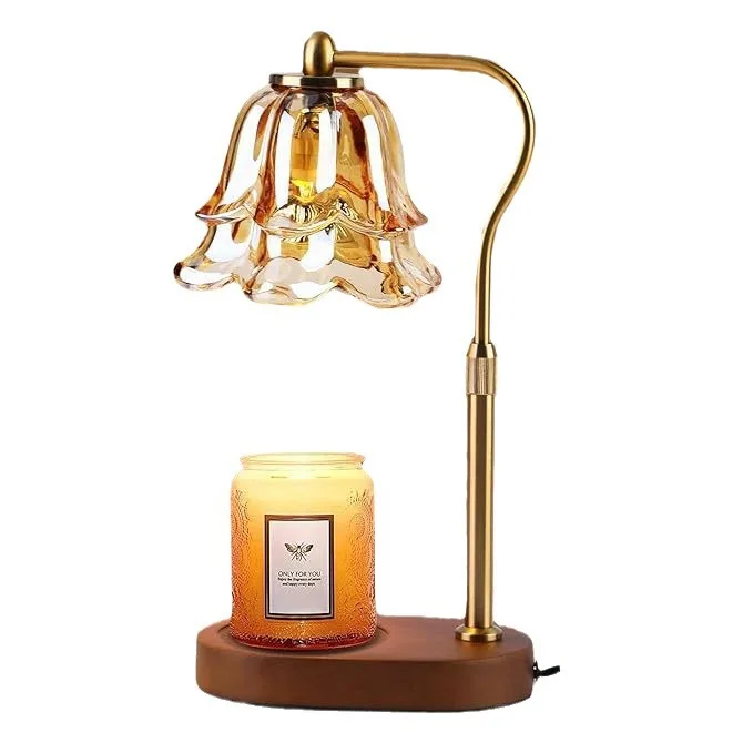 Factory Electric AC110-240V DC Auto Fragrance Lamp Adjustable Table Lamp Home Decor Fragrance Jar Scented Control Candle Warmer