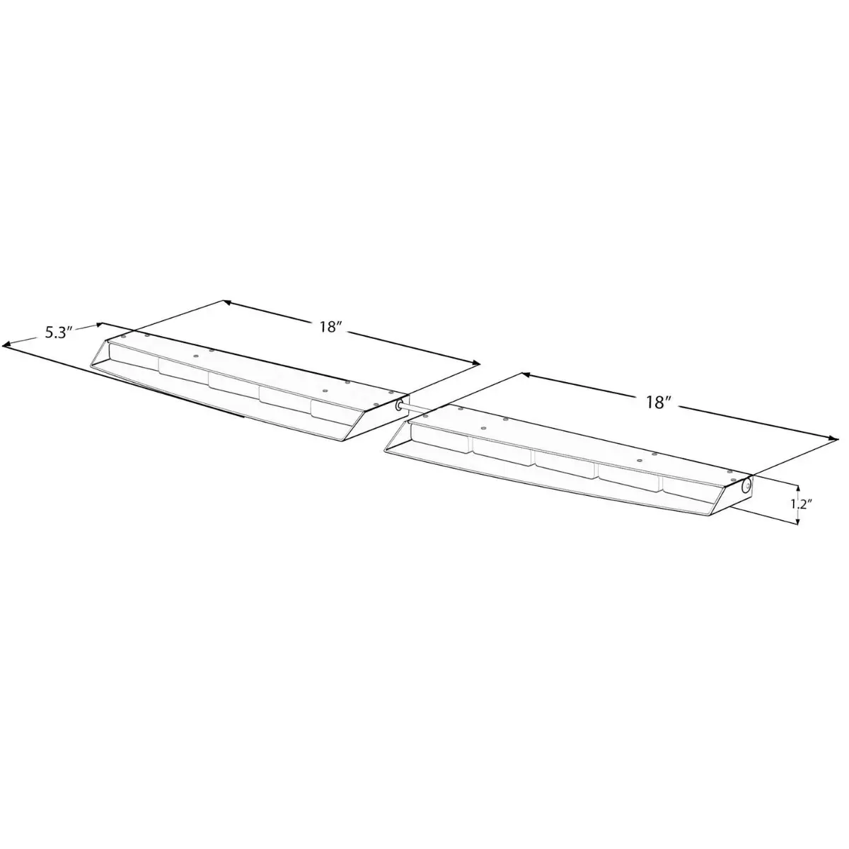 LED Strobe Visor Light Bar for Hazard Emergency Vehicle Warning Flashing