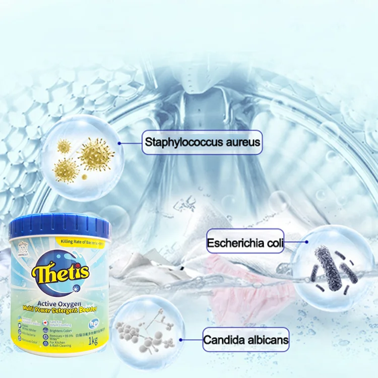 Clothing remove stains home bleach active oxygen color bleaching laundry detergent powder explosion salt