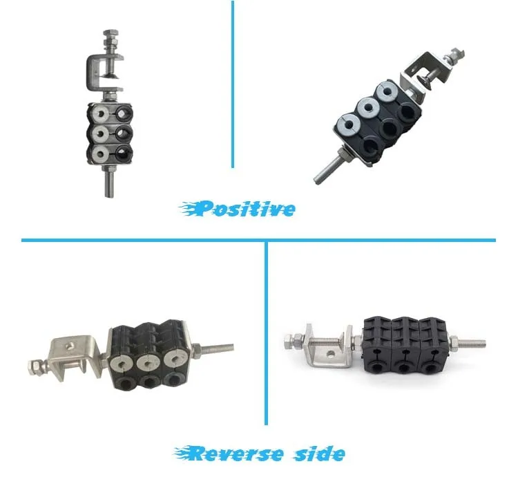 Telecom cable clamp,through type fiber cable clamp 7-10mm