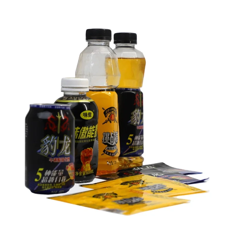 Custom Heat Sensitive Beer Cans Bottle Shrink Sleeve Label for Aluminum Can 12 OZ,16 OZ 500 ml, 330 ml PVC PETG Shrink Wrap