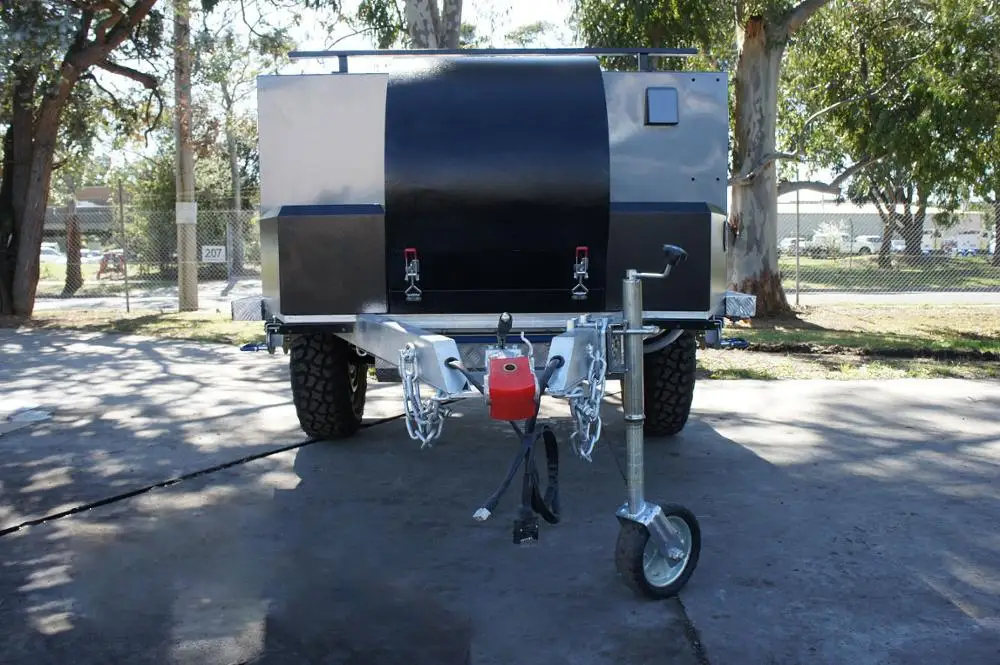 
4x4 off road camping trailer tent trailer with front box (Cross-border) 