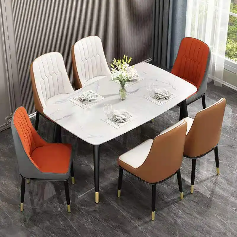 Factory wholesale modern simple slate table small family convertible folding table chair