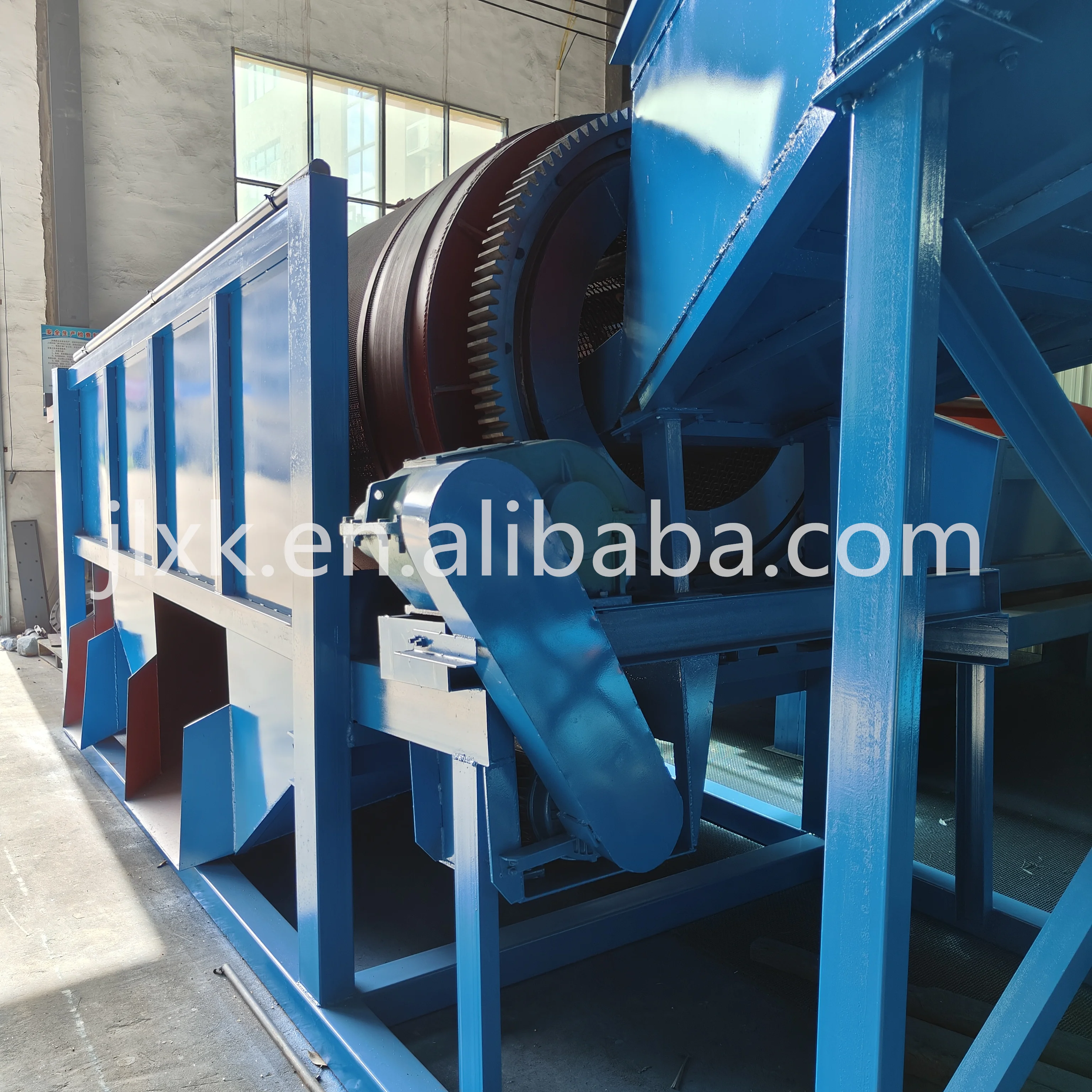 20-30tph Alluvial Gold Mining Washing Plant Drum Rotary Trommel Screen