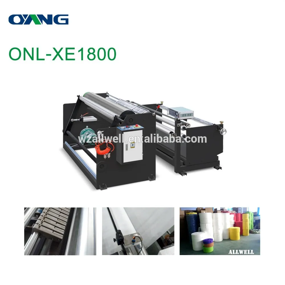 ONL-XE1800 автоматический Non сплетенный с транспортирующей лентой стабильный продольно-резательная машина для