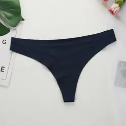 Custom Logo traceless T-back Underwear seamless Panties for Women mesh hole thongs