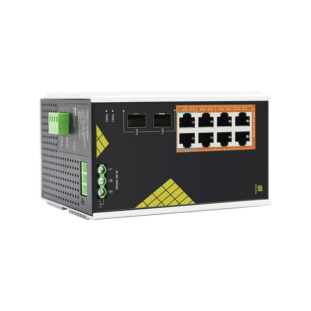 Industrial 8 Port Gigabit Unmanaged PoE Switch