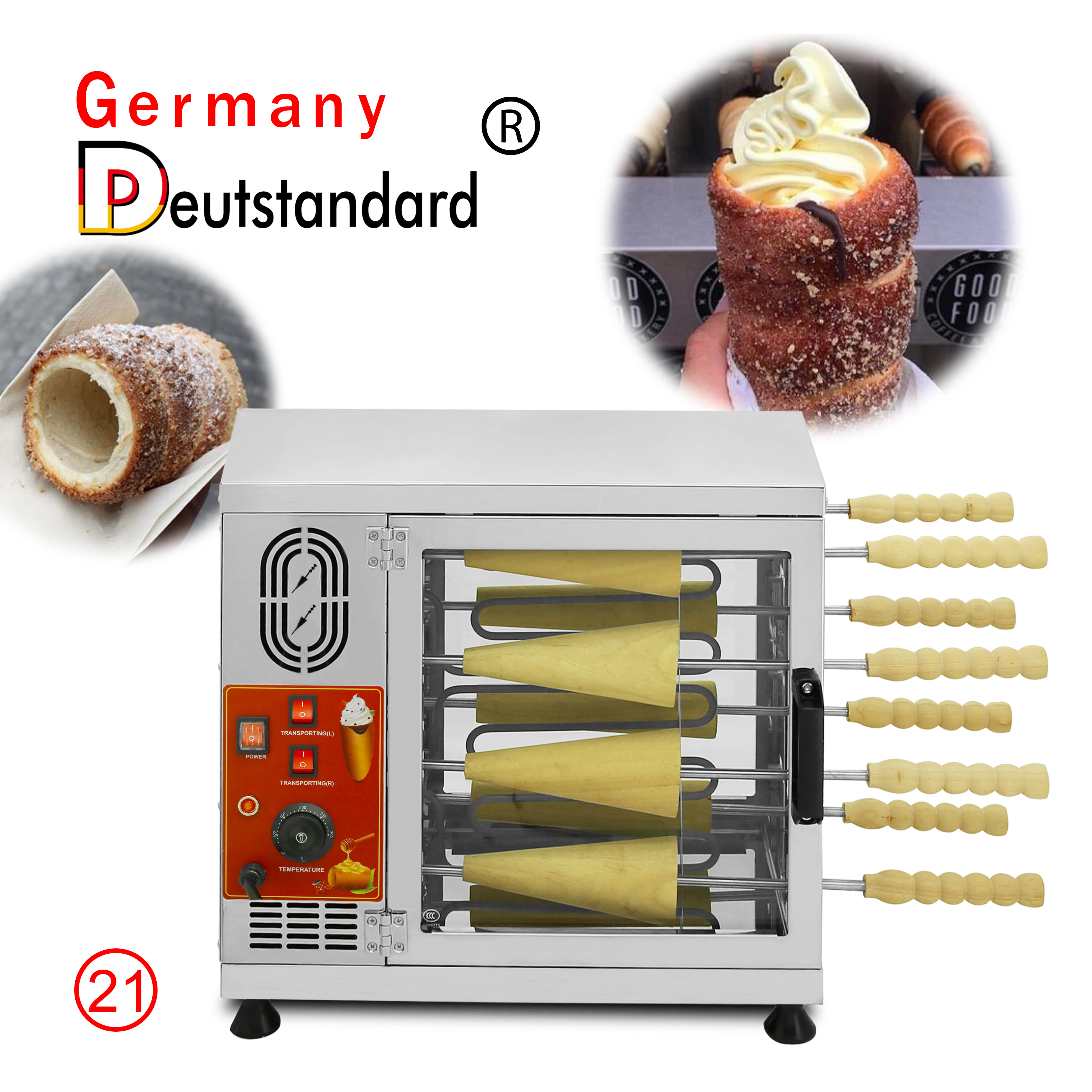 Ice cream cone kurtos kalacs chimney cake oven machine