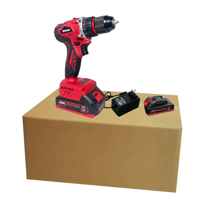 20V Various Speed Wireless Screwdriver Rechargeable Electric Portable Cordless Drill Kit with LED Light