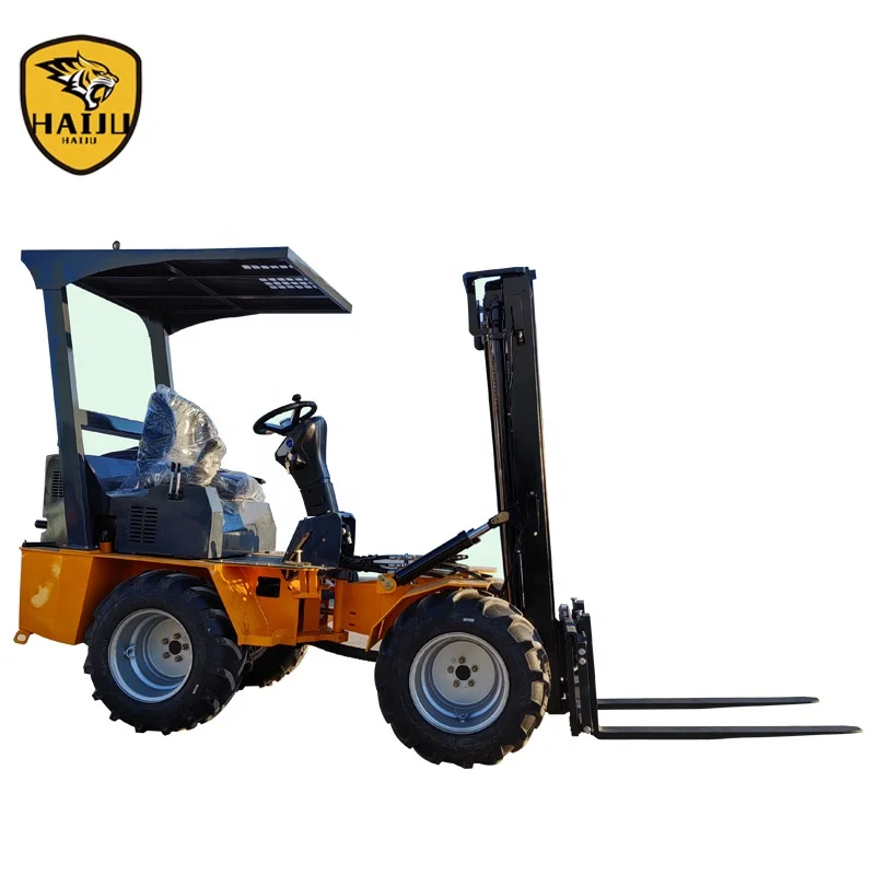 Payload Mini Articulated 4WD Rough Terrain Forklift BF1000 Beehives Carrying Forklift