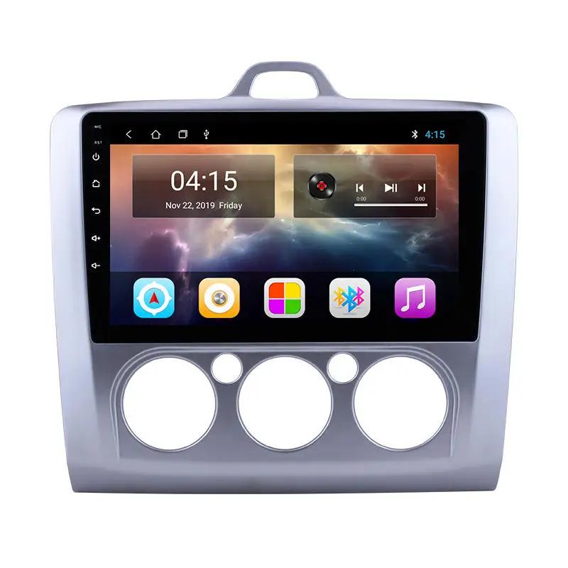 Android 9 GPS Navigation 9 inch Car Audio FM radio for Ford Focus MT 2004-2011 1+16GB