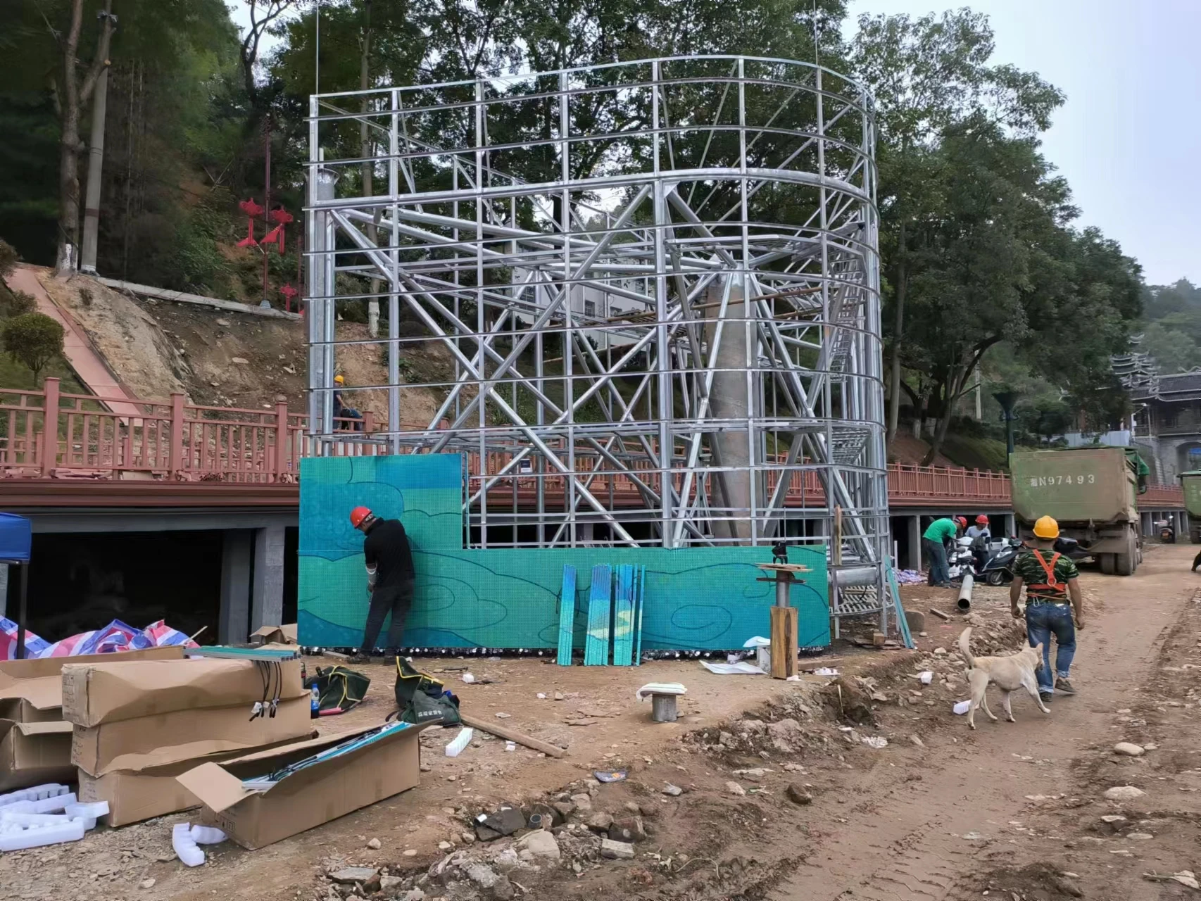 3D naked eye video effects RGB 64 segments led linear light bar for building 3D lighting