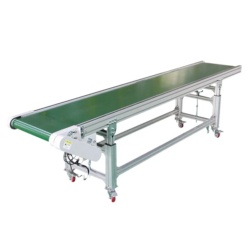 Portable small conveyor belt system small aluminium belt conveyor
