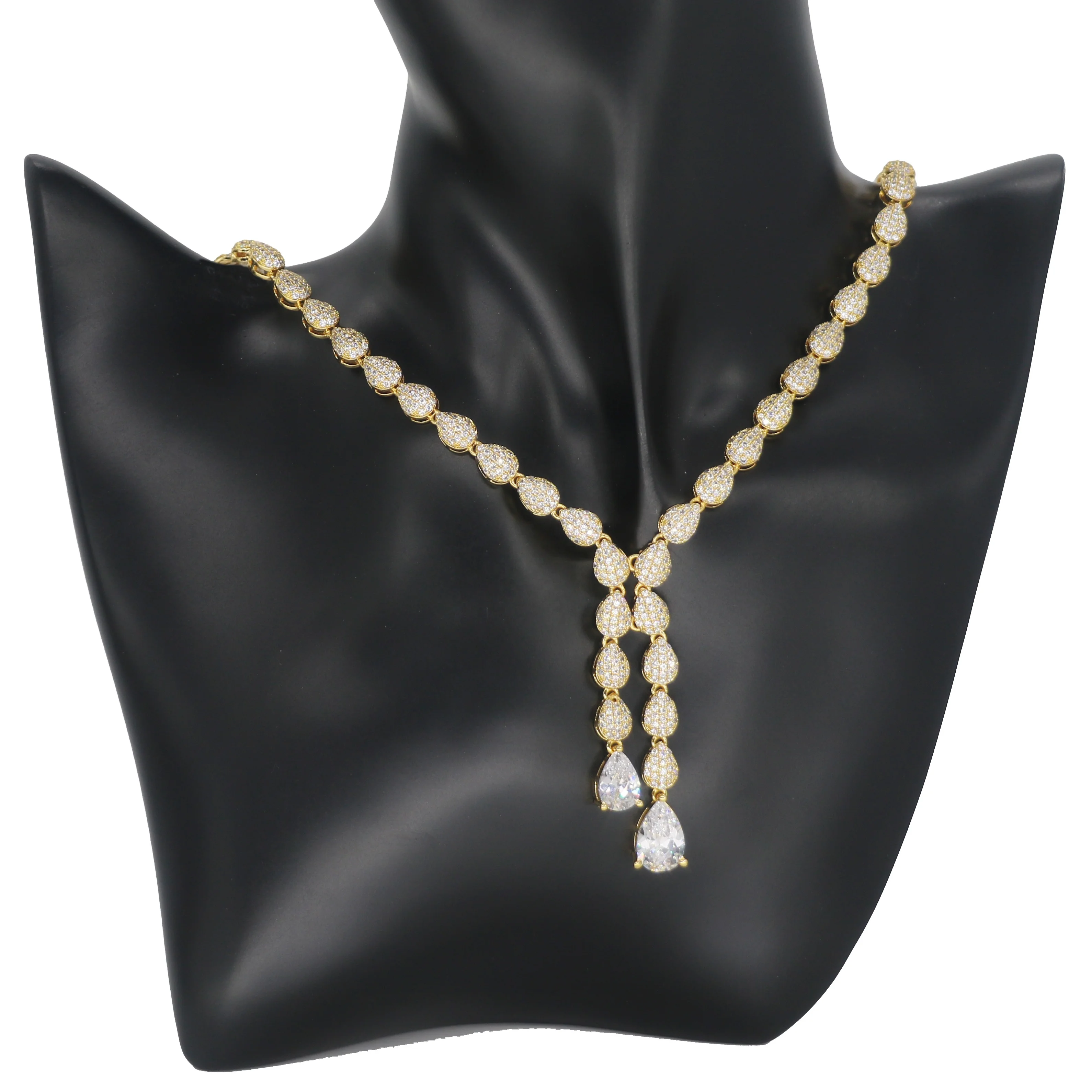 Bedazzled fashion good price women jewelry set saudi arabia gold wedding party jewelry set