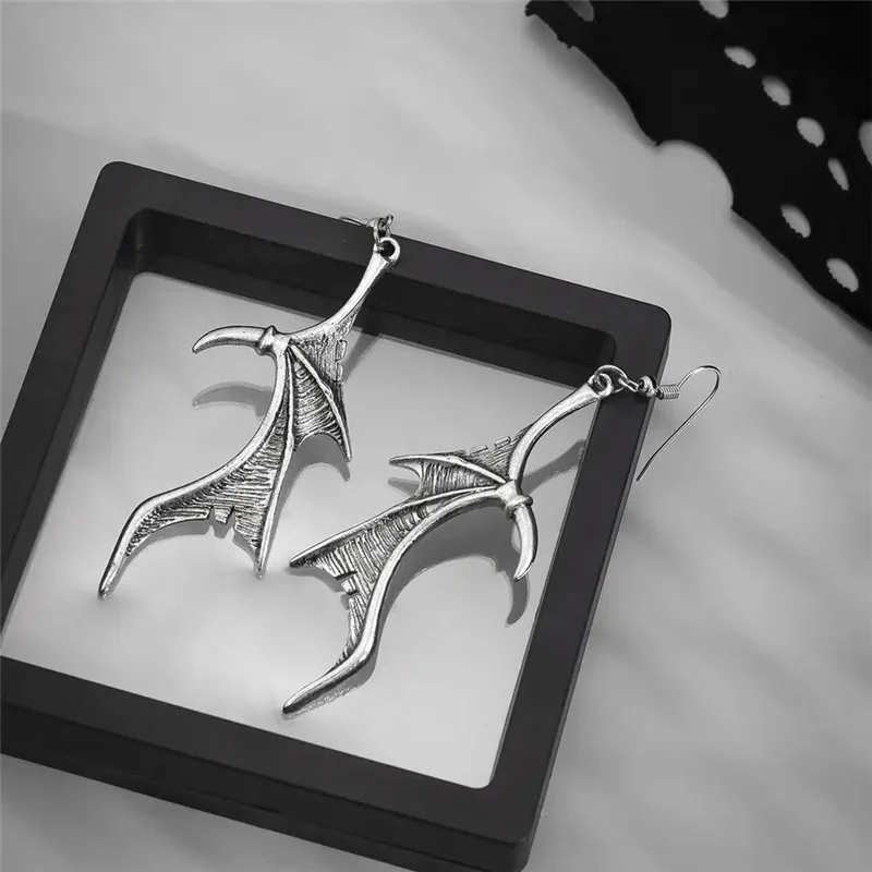 Fashion Jewelry Women Personality Demon Dragon Wings Earrings Halloween Party Animal Earrings