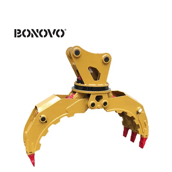 BONOVO OEM ODM Customizable Grapples Excavator Hydraulic Grapple for Caterpillar Machinery Provided CN;JIA 1-40t