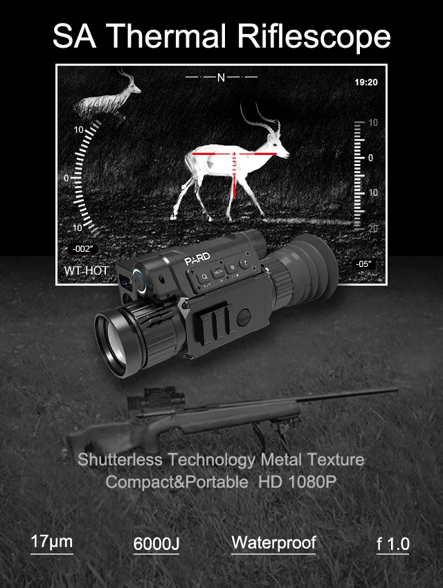 
Pard SA19 Thermal monocular Imaging hunting scope Outdoor Observation mounted on rifile 4 objective lens for your choice. 