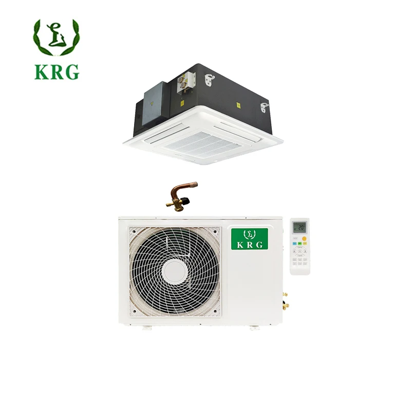Air Conditioner Cassette Type 18000btu 5000W Cassette air Conditioner Ceiling Cooling Heating Light Commercial Ac