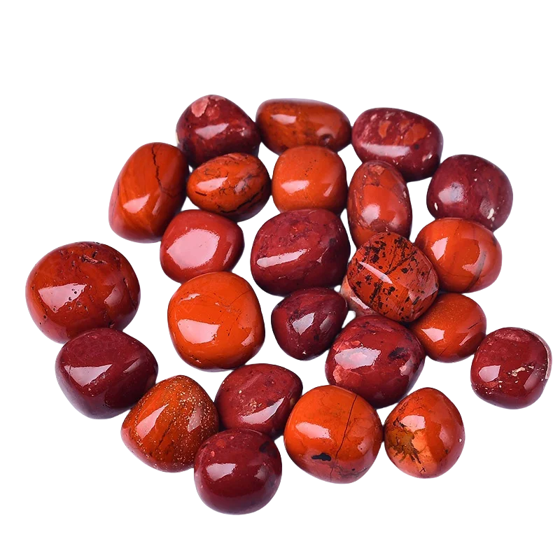 China Factory Wholesale High Quality Natural Red Jasper Tumbled Stone Red Jasper Tumble Stones For Decoration