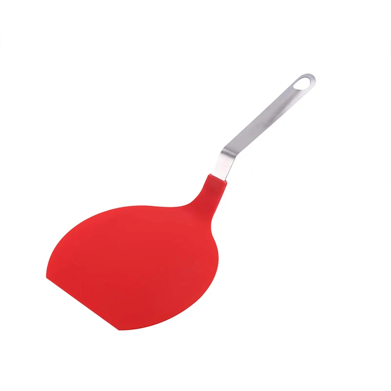 Heat Resistant Stainless Steel Kitchen Flipper Spatula Flexible Nylon Turner Pancake Spatula
