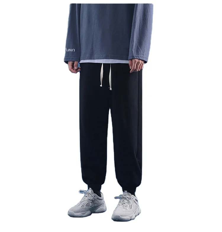 
Spring OutDoor Casual SweatPants Men Straight Trouser Elastic Waist Baggy Pants 