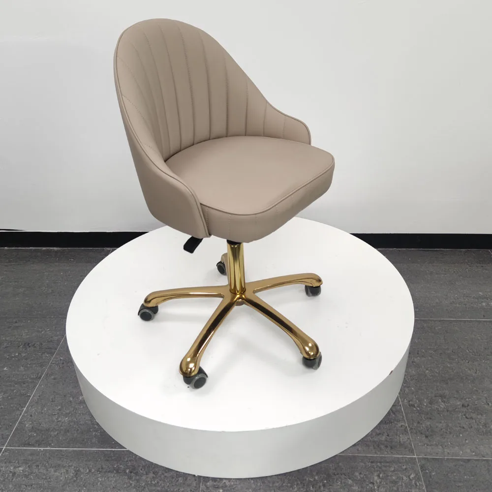 Wholesale Cheap Beauty Salon Furniture Adjustable Height Pedicure Stool Technician Chair With Backrest