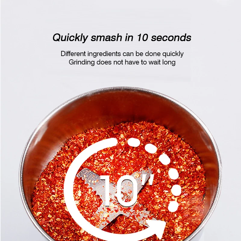 multi-function commercial Stainless Steel burr electric coffee grinder food spice nuts mill Four-page blade