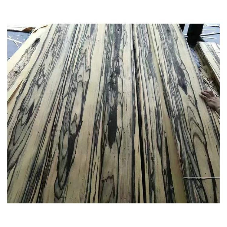 New Item crown Black And White Macassar Mexico Ebony Veneer sheet engineered wood veneer