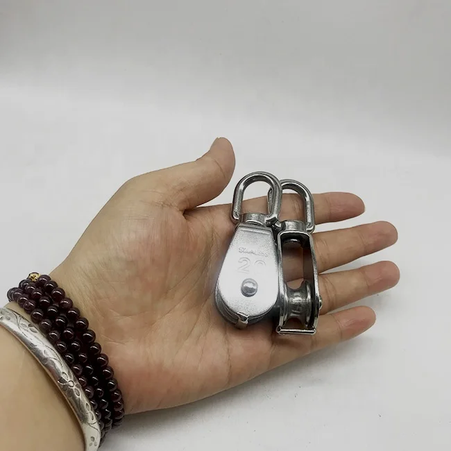 Морское оборудование, Проволочный Трос из нержавеющей стали, Одноколесный шкив с поворотным глазом M20