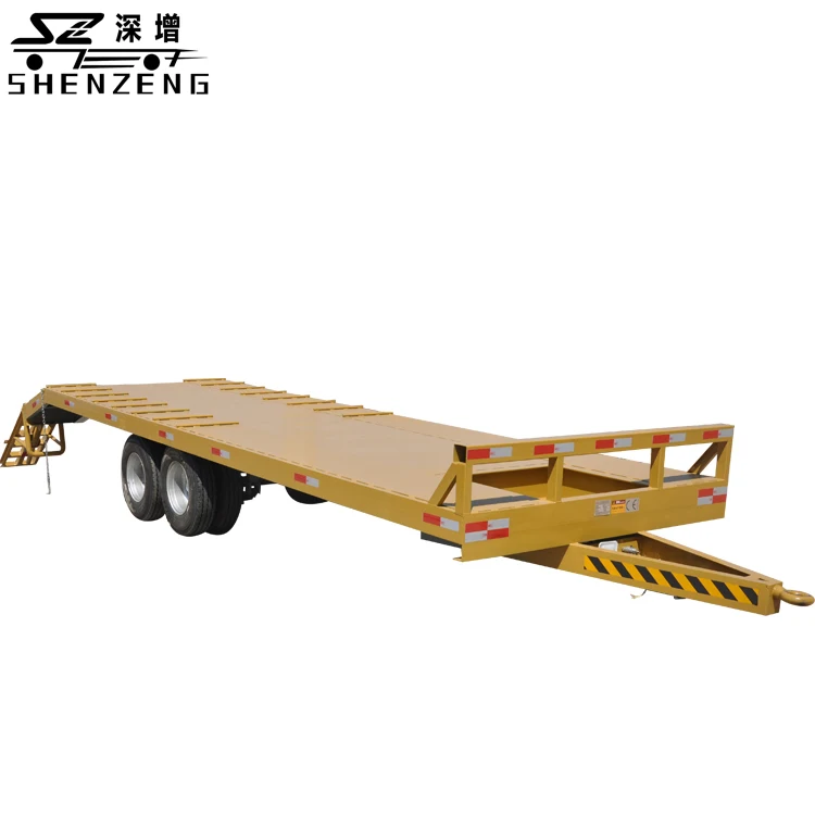 Low Bed Truck Trailer Loader Excavator Trailer 8000kgs for Sale
