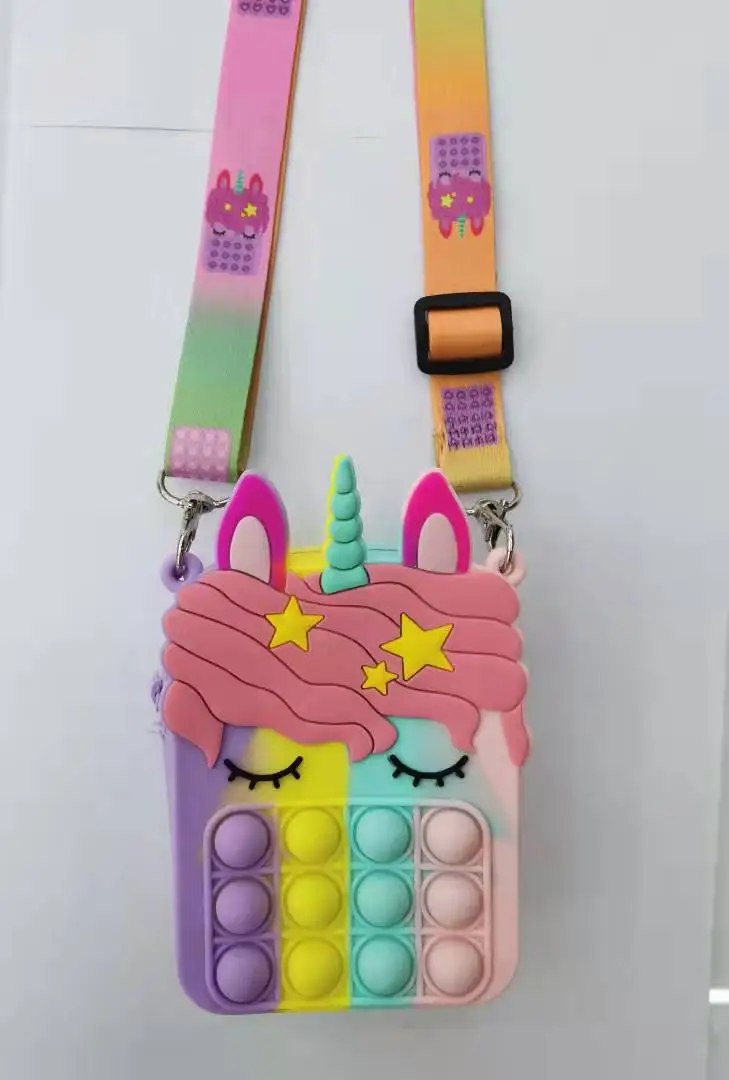 Poping Purse It Bags Push Popping Bubble Fidget Toy Popper