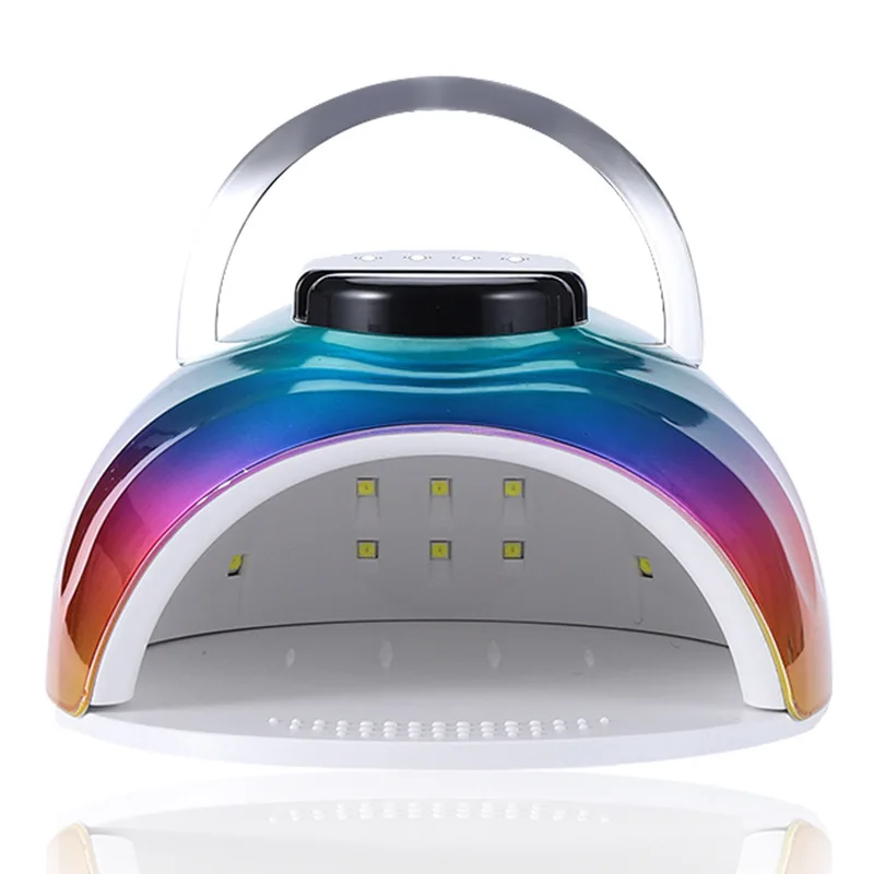 Hot Sales Sun Nail UV Gel Polish Dryer Curing Lamp Rechargeable UV 42 LED Colorful Nail Lamp With 168W