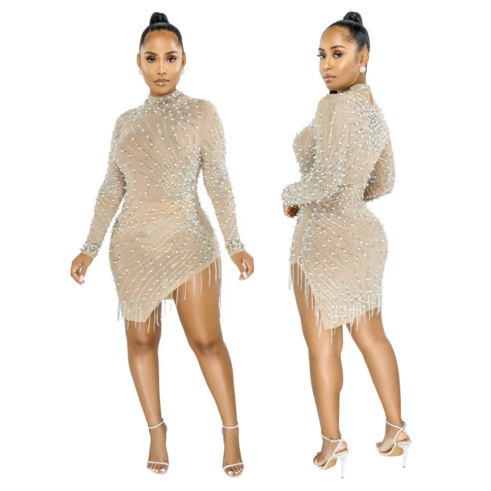 Hot Sale Women Party evening Sequin Dress Sexy Women Sequin Dresses