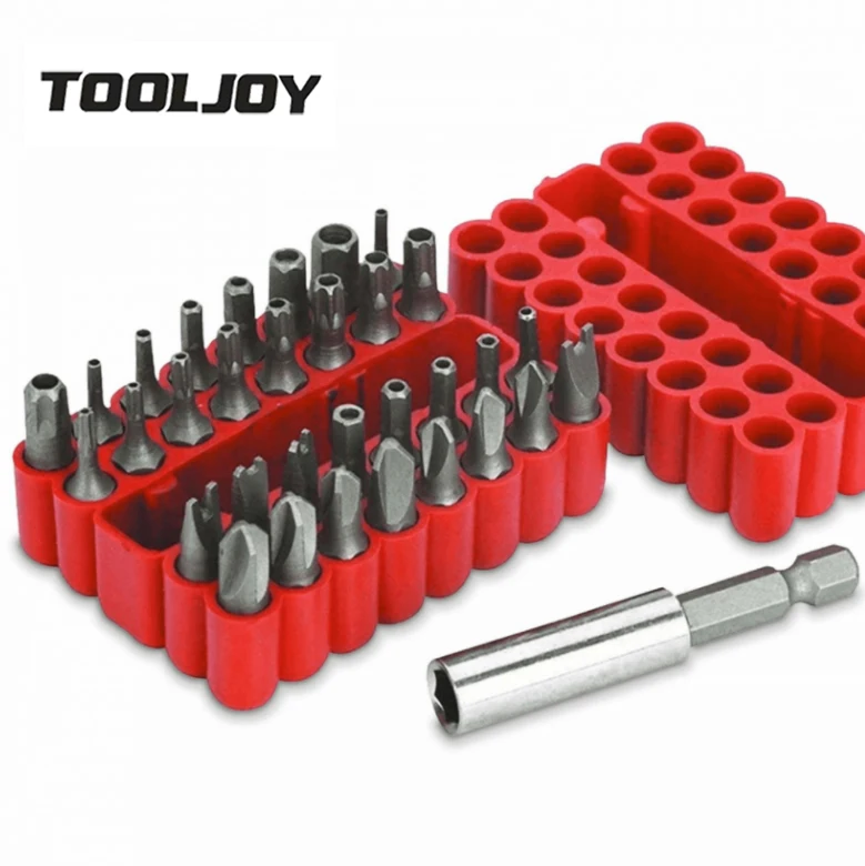 33 Pcs Solid Screwdriver Bits Suit Safety Screws Hex Screws Bits For Electric Screwdriver Accessories