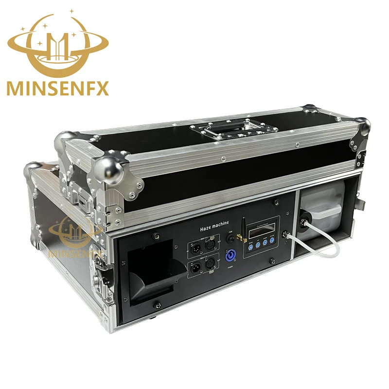 MINSENFX Electronic Temperature Control 2000W Morning Haze Machine With Flight Case Fog Machine 1500w Stage Effect