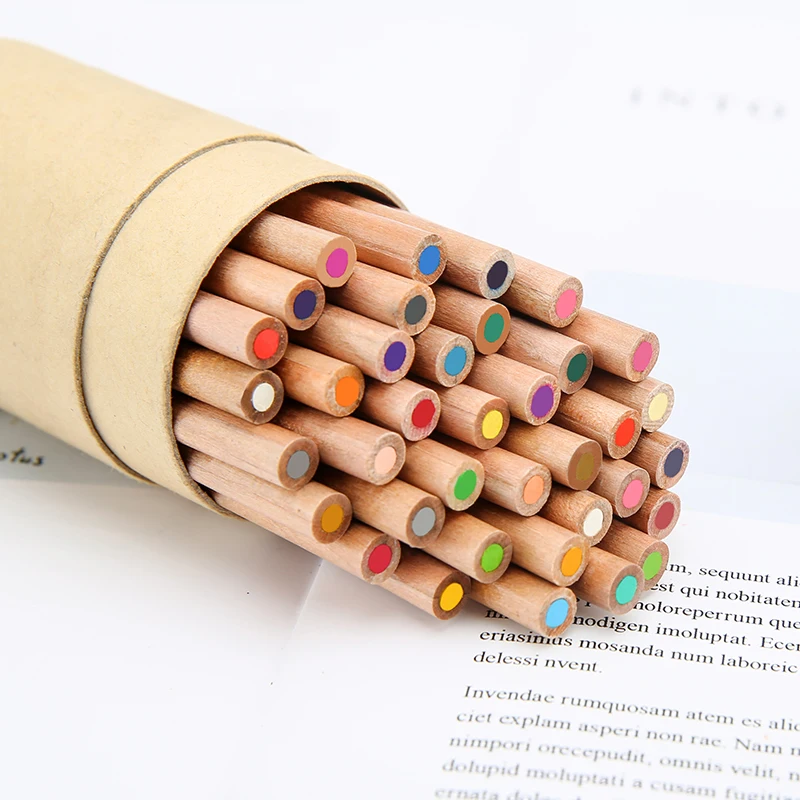 
52 Mini Short Nature Coloring Pencils in Tube Store OEM Colored Drawing Pencil Kit 52 Art Set for Kids Fine Art 5000 Sets CN;ZHE 